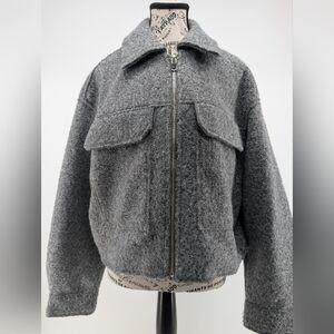 Zara Boucle Cropped Jacket